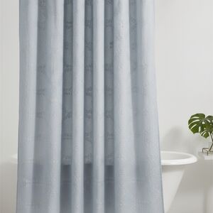 Magnolia Soft Gray Shower Curtain
